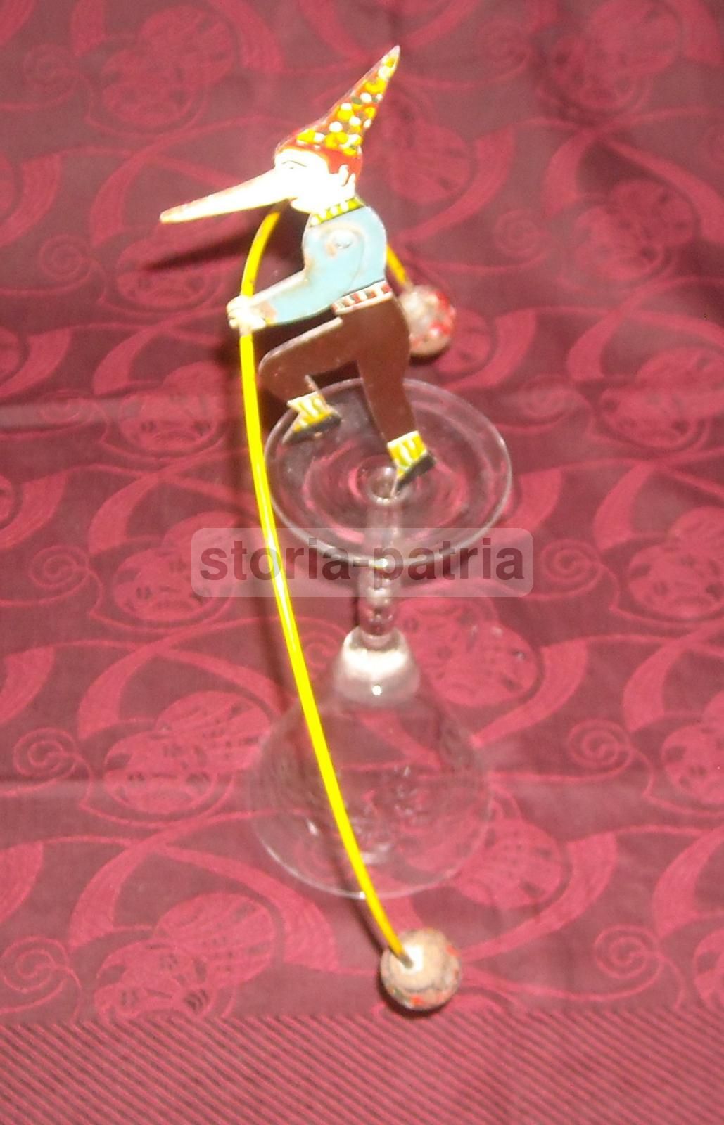 Pinocchio Equilibrista, Giocattolo Circense In Ferro, Primo '900