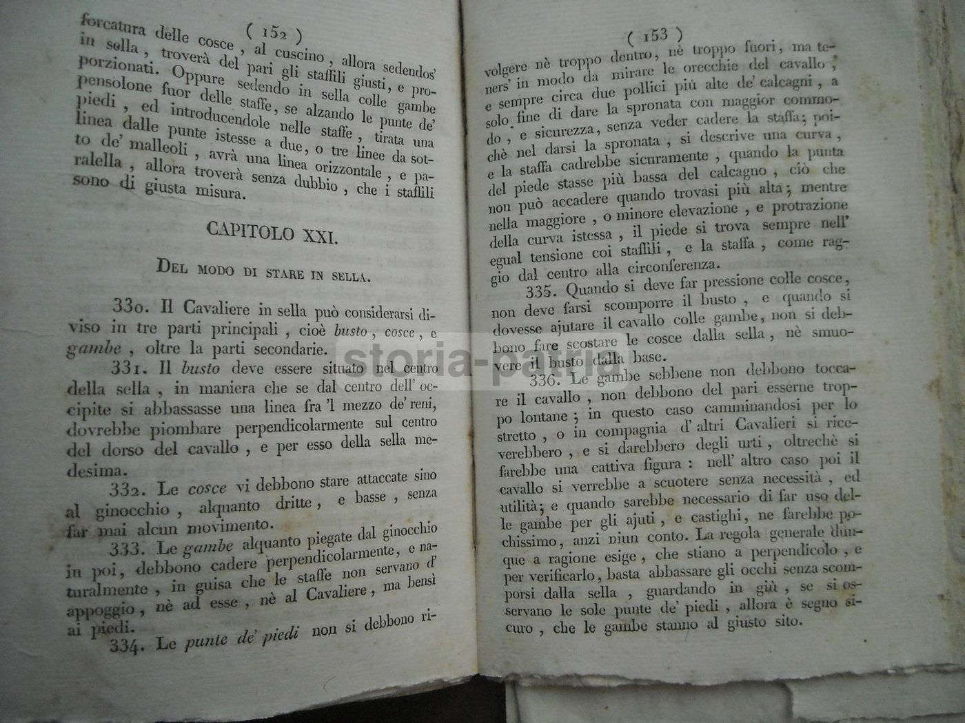 Istruzioni Per Cavallo E Cavaliere. Michele Melillo, Avellino 1833.