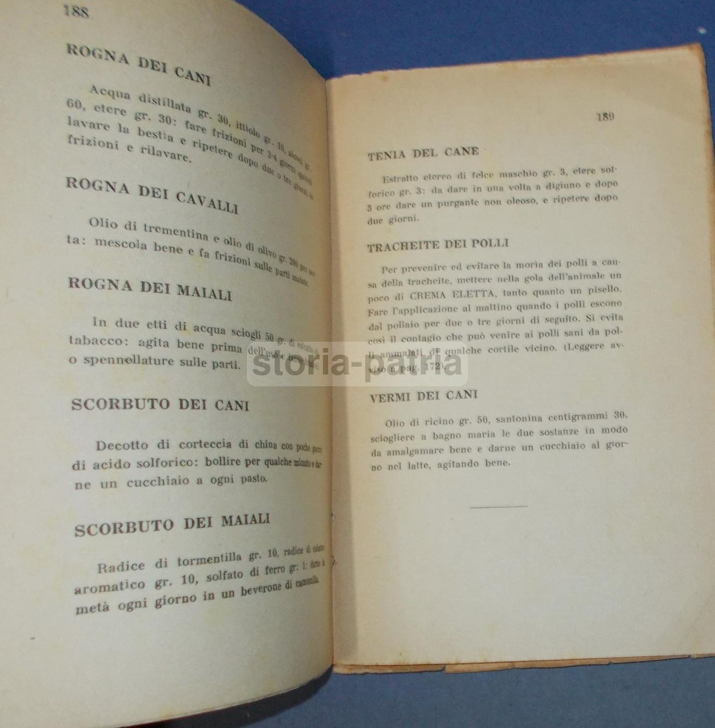 Manuale Erboristico Francesco Borsetta 1950 Con 2500 Ricette