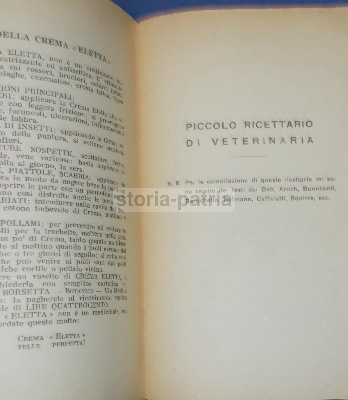 Manuale Erboristico Francesco Borsetta 1950 Con 2500 Ricette