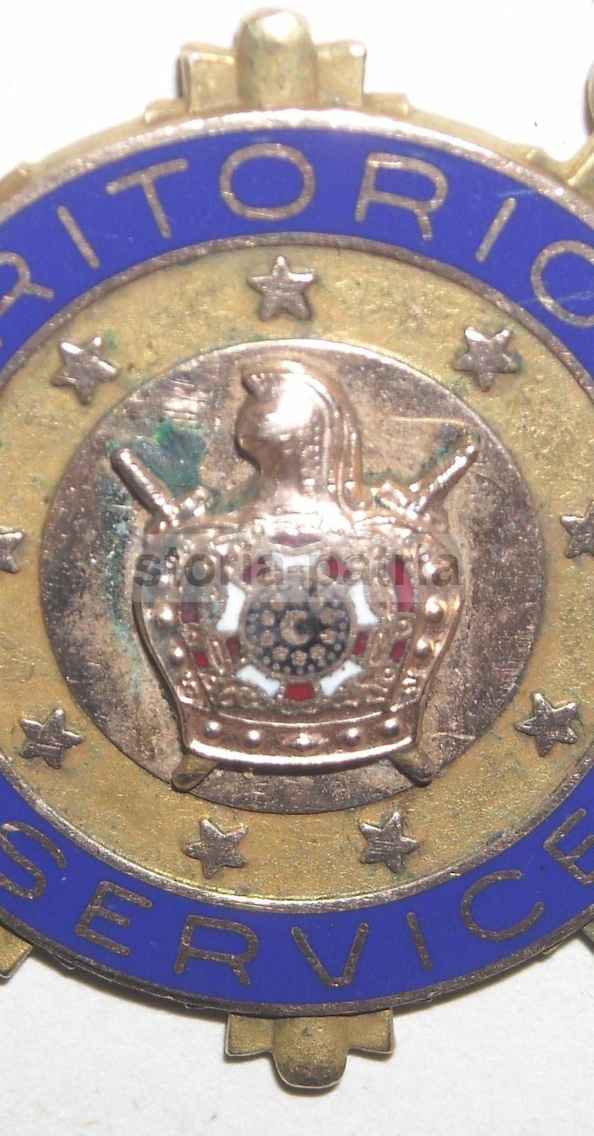 Medaglia Esoterica Massonica Con Smalti "Meritorious Service", 1900 Circa
