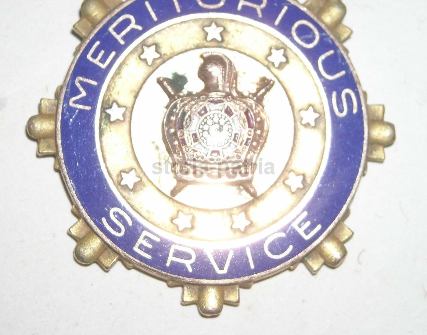 Medaglia Esoterica Massonica Con Smalti "Meritorious Service", 1900 Circa