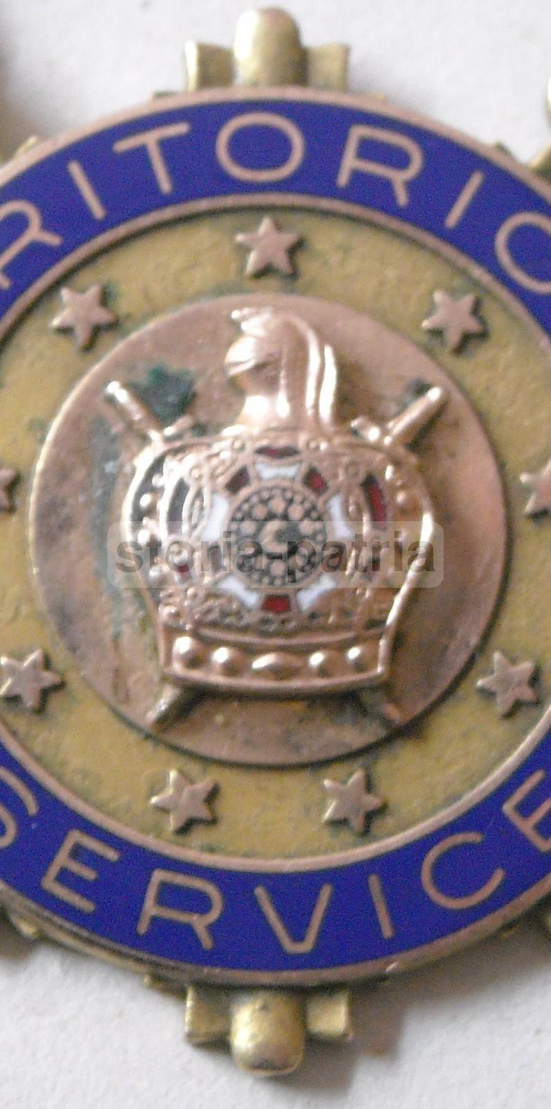 Medaglia Esoterica Massonica Con Smalti "Meritorious Service", 1900 Circa