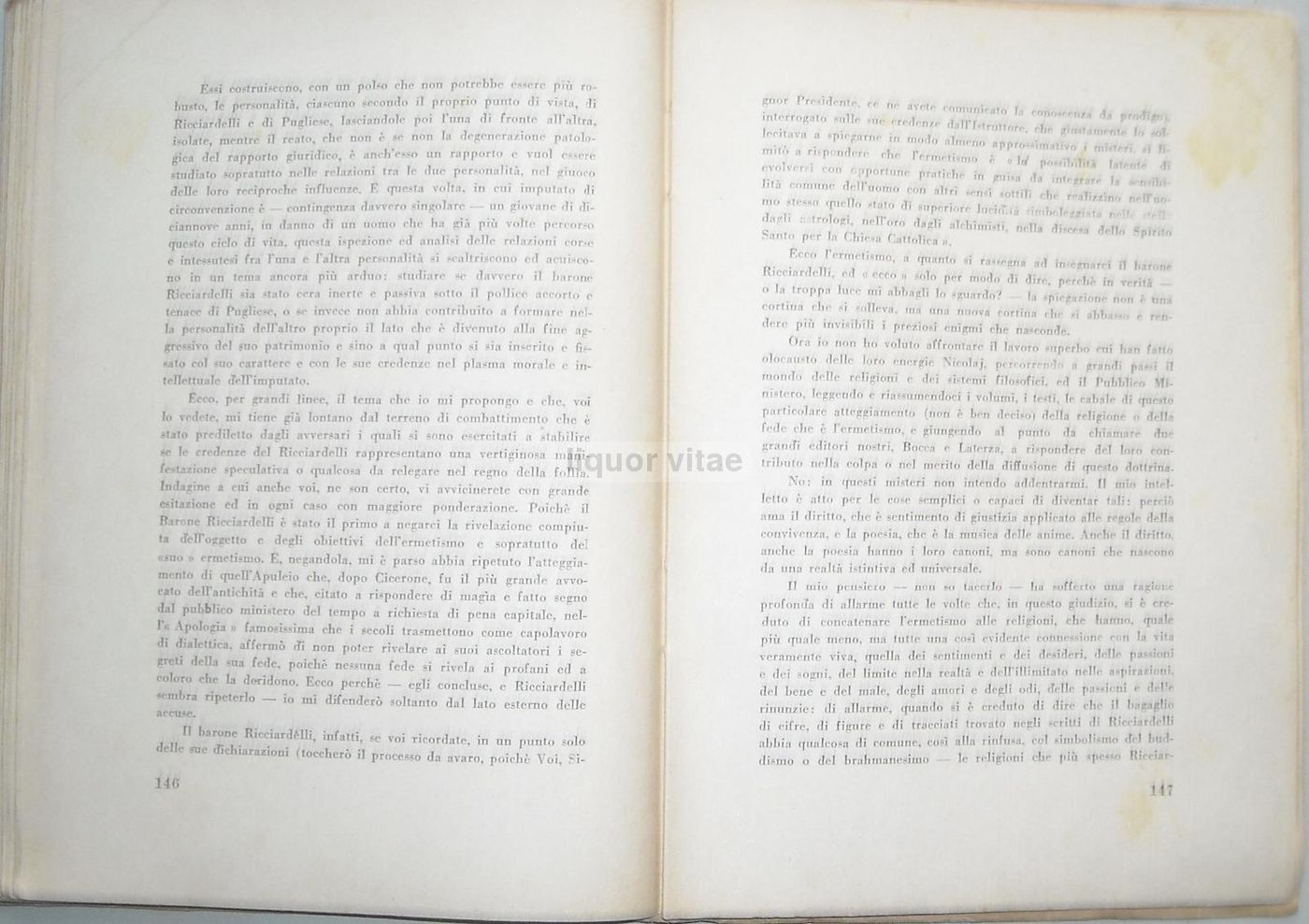 Il Processo Del Mago Ricciardelli Pugliese 1942: Esoterismo E Cronaca Giudiziaria A Napoli