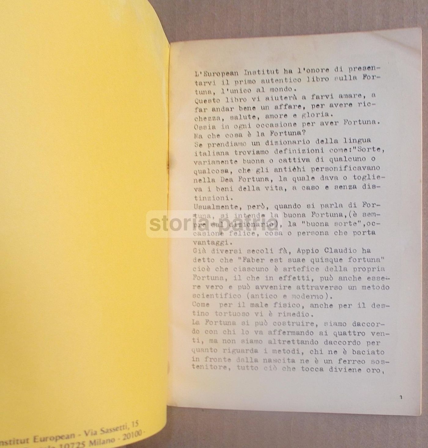 Il Libro Della Fortuna: Talismani, Magia, Astrologia (Milano, Anni '50)