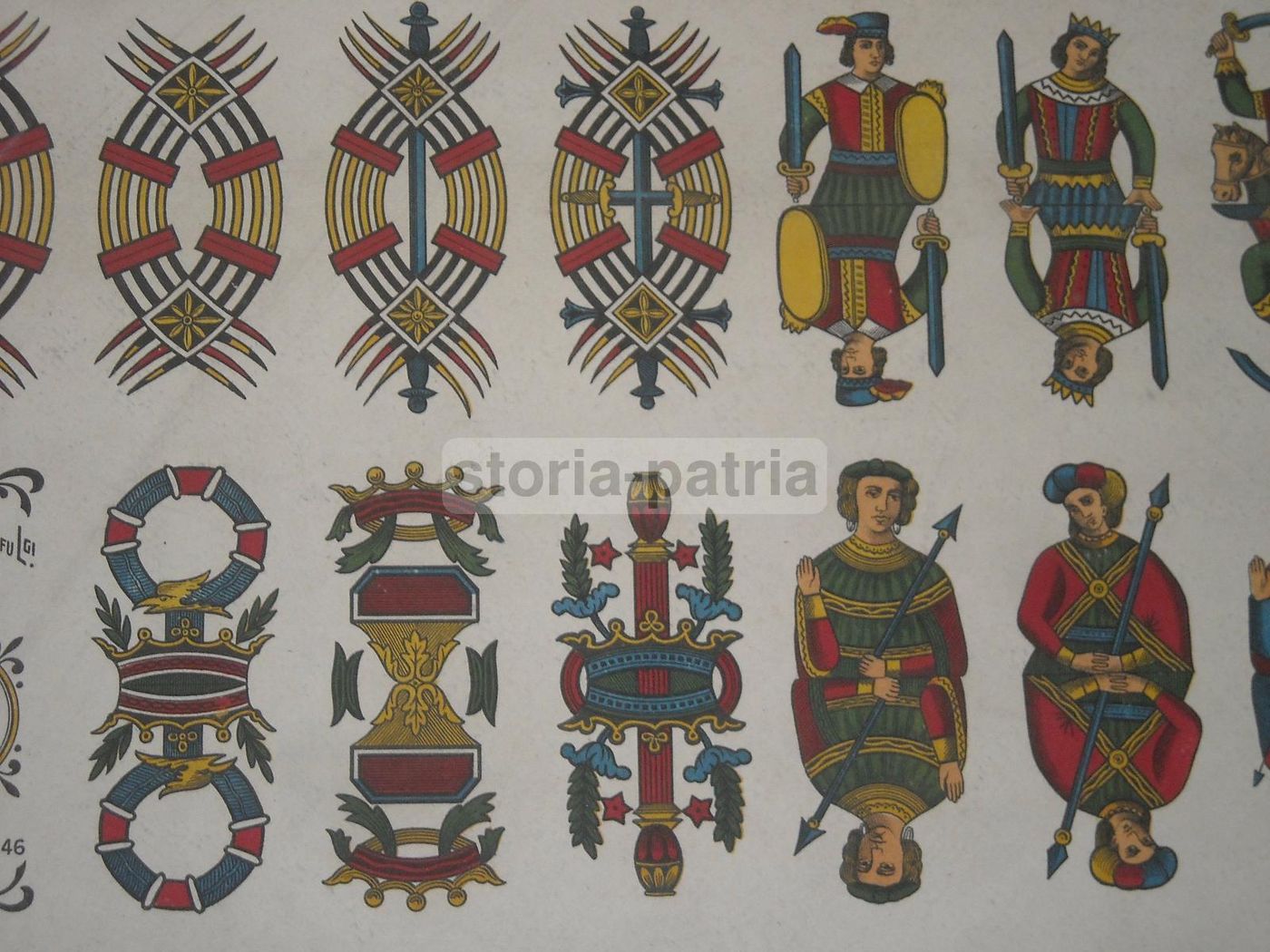 Foglio Di Carte Napoletane E Tarocchi Pignalosa Per Cartomanzia