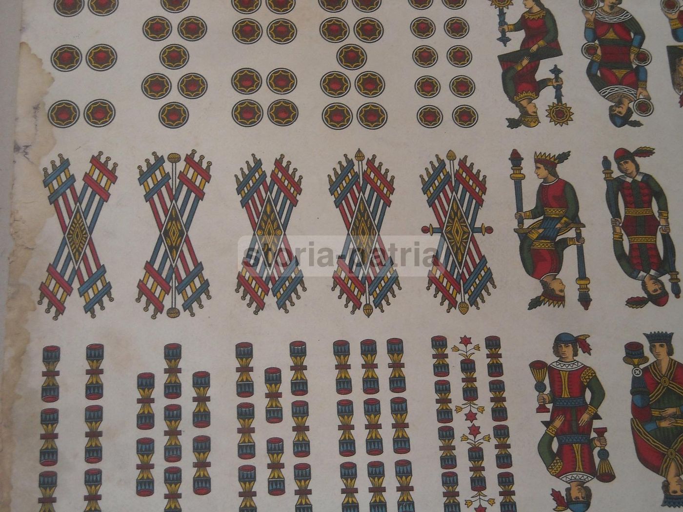 Foglio Di Carte Napoletane E Tarocchi Pignalosa Per Cartomanzia