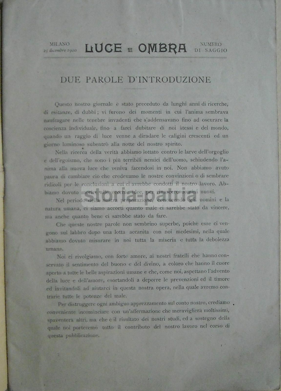Luce E Ombra 1900 1901: Rivista Di Esoterismo E Massoneria, Milano, Illustrazioni Di A. Pirla