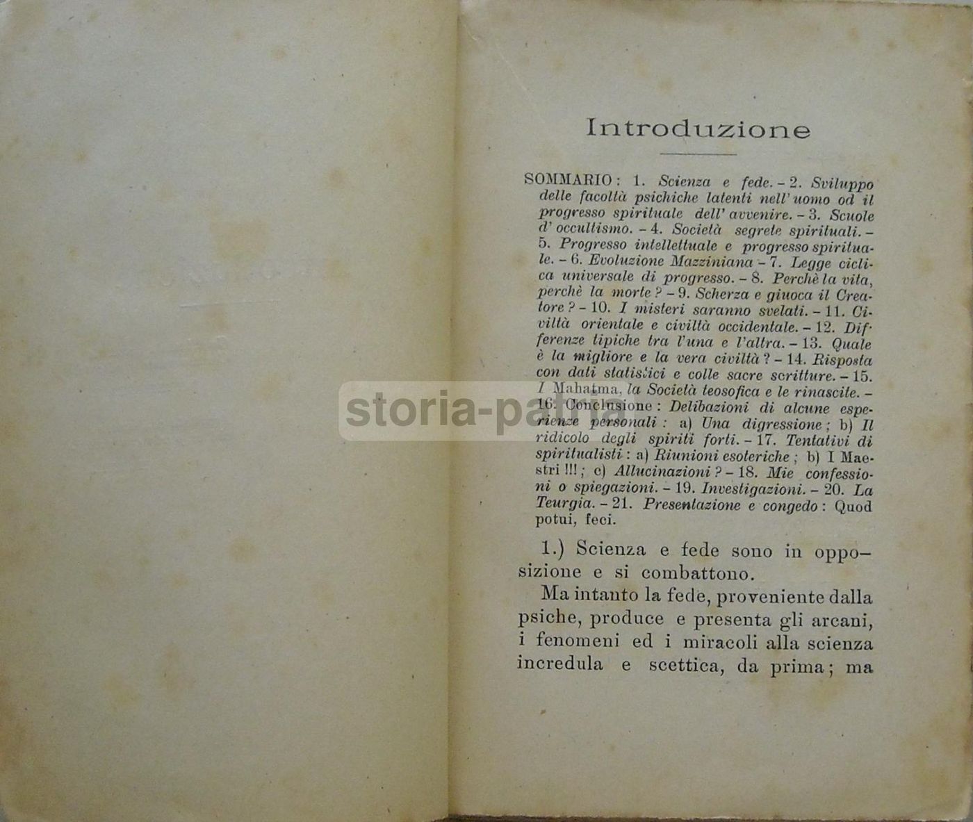 Arcani Metapsichici Di G.B. Penne, 1926