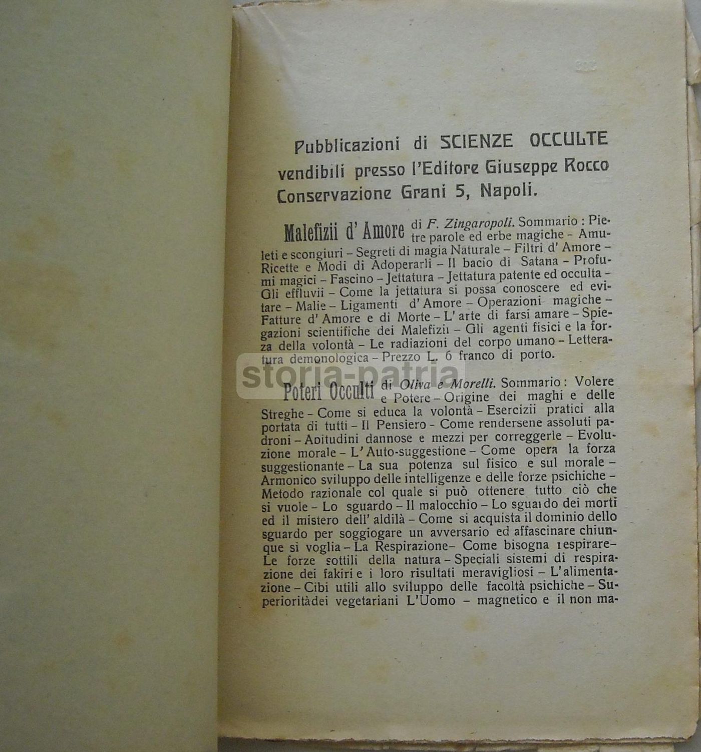 Arcani Metapsichici Di G.B. Penne, 1926