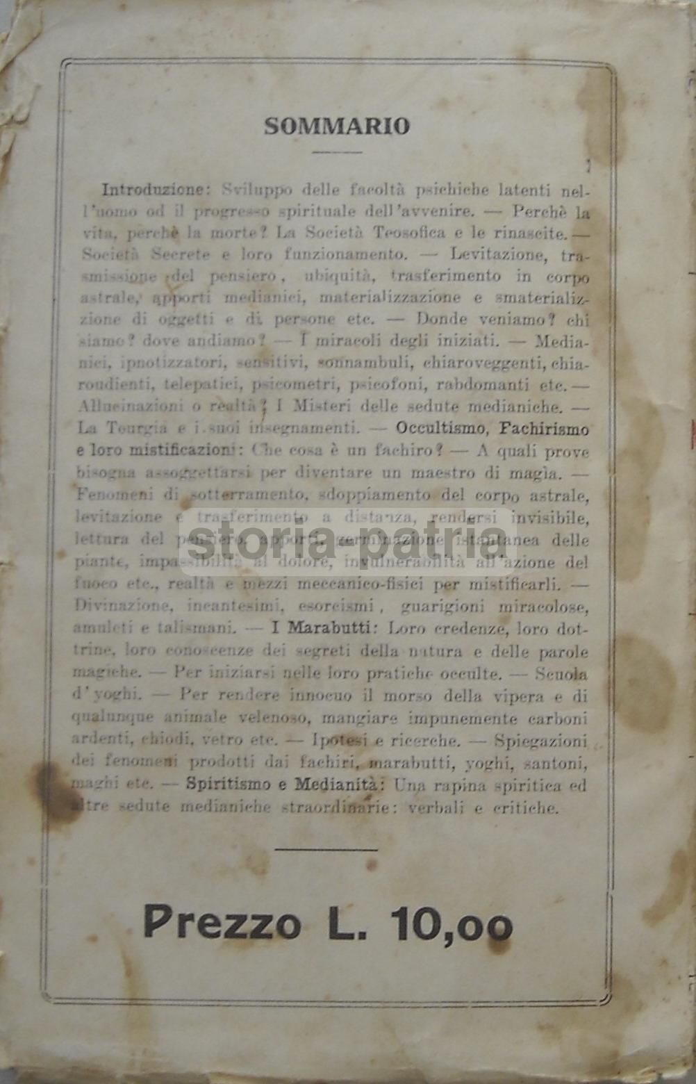 Arcani Metapsichici Di G.B. Penne, 1926