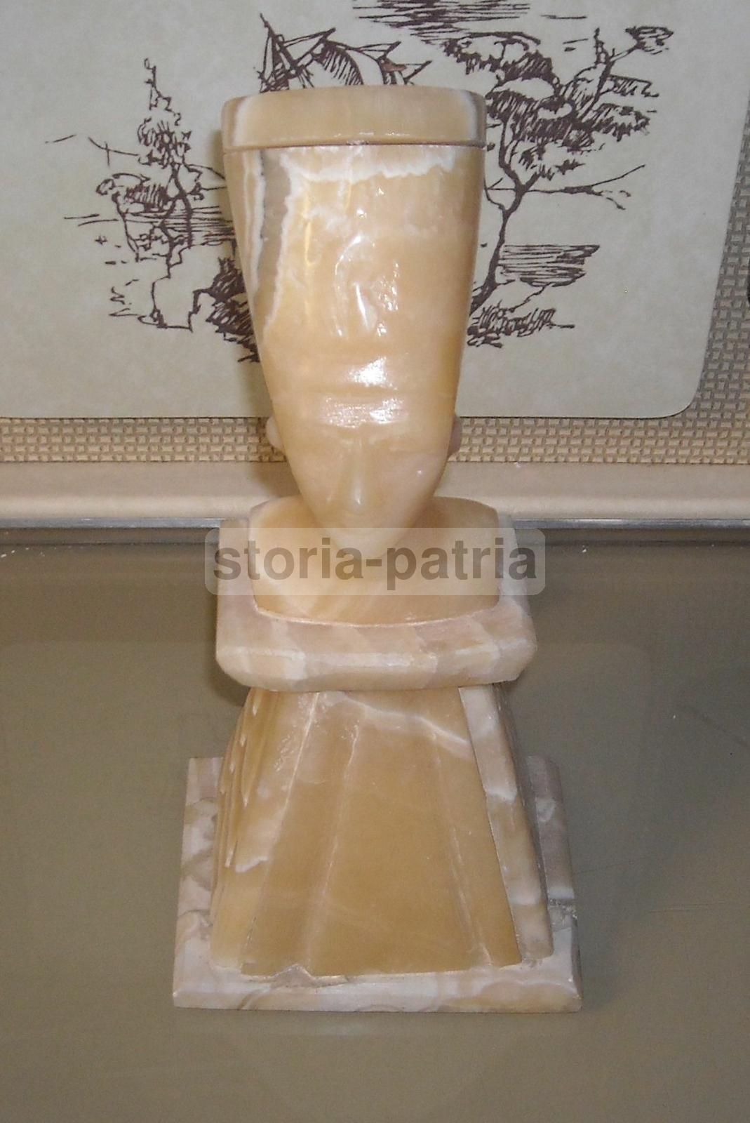 Lampada Scultura Faraone Egiziano In Marmo Anni '30