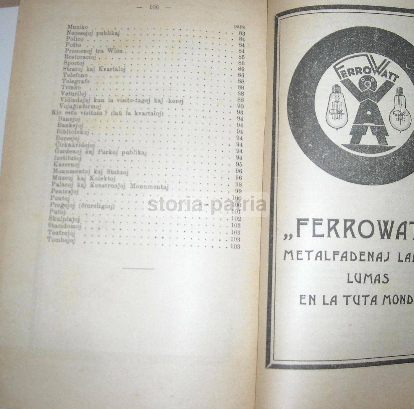 Congresso Esperanto Vienna 1924 Guida Programma Illustrata Hollinek