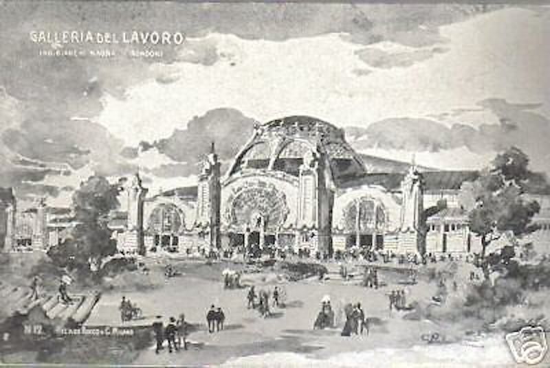 Cartolina Ufficiale Esposizione Di Milano 1906, Padiglione Del Lavoro