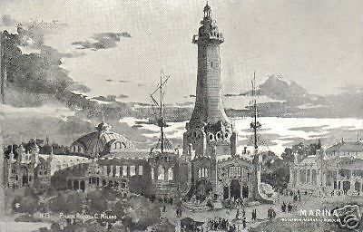 Cartolina Esposizione Di Milano 1906, Padiglione Marina, Pilade Rocco