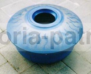 Vaso In Ceramica Di Faenza Con Decoro Futurista In Oro E Azzurro, Anni '30 '60