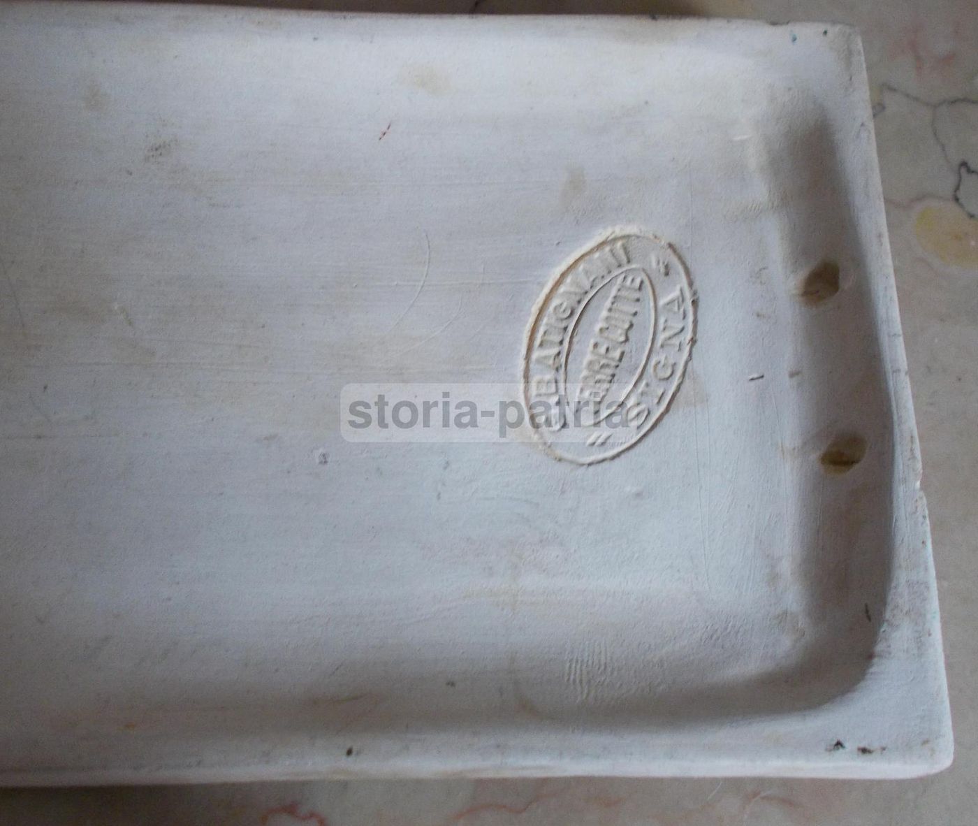 Placca Pubblicitaria Calosi Fosfoiodarseno In Terracotta, Signa, 1930 Ca.