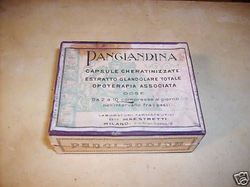 Scatola Panglandina Maestretti Milano Opoterapia, Primi '900