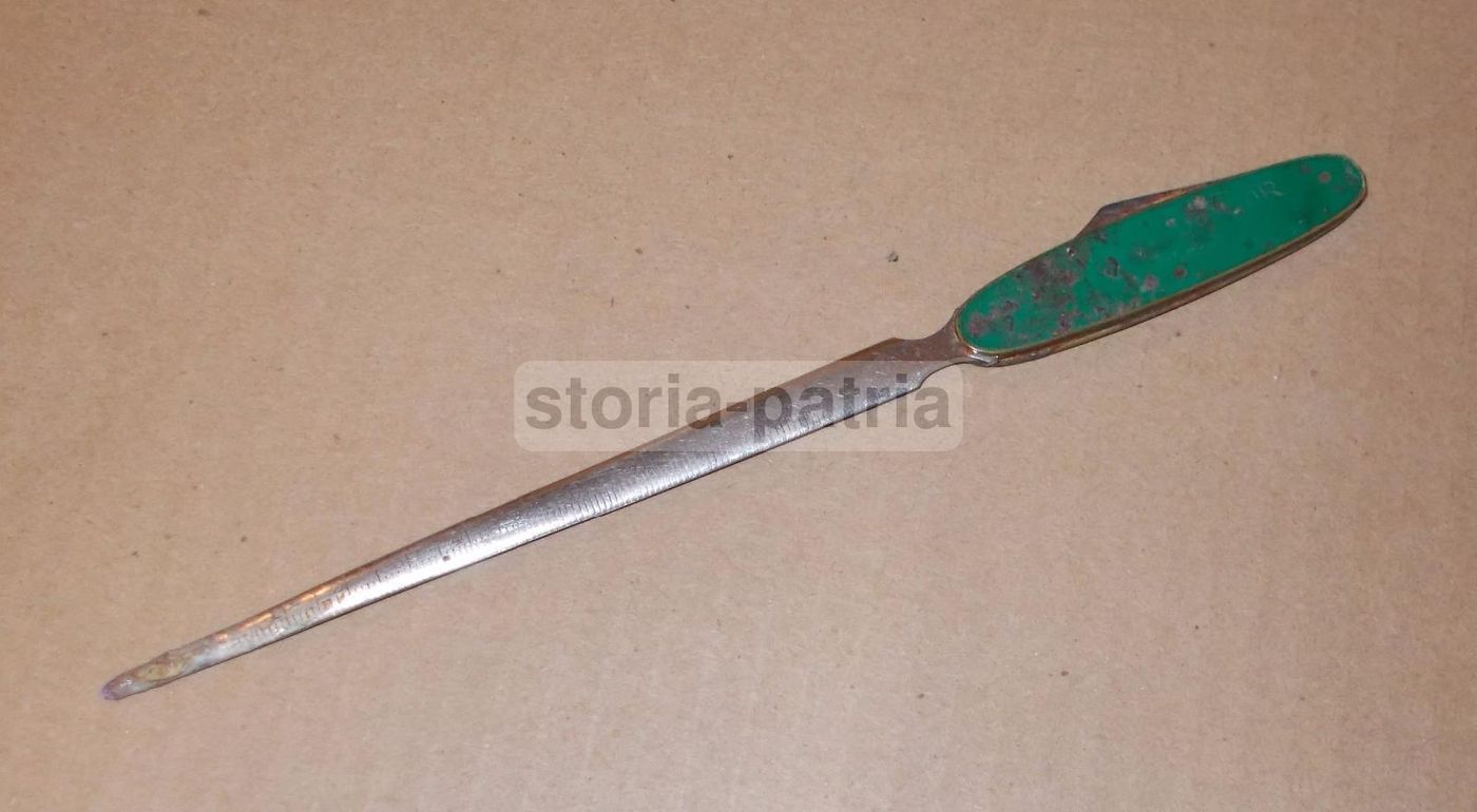 Sfogliacarte Pubblicitario Mannite Dufour Genova Anni '30 Metallo