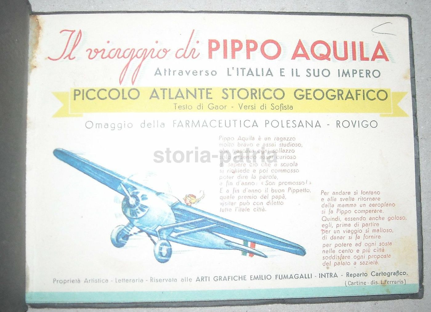 Atlante Geografico Mobile: Colonie Italiane, Anni '30, Rovigo