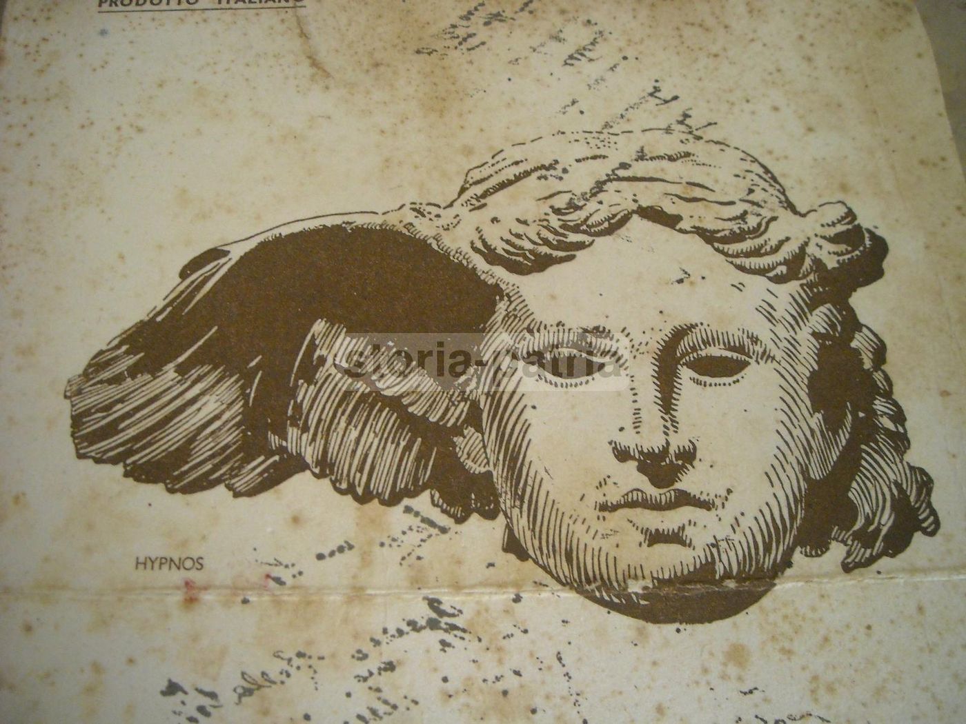 Carta Assorbente Pubblicitaria Cardiostenol Baroni 1935 Hypnos