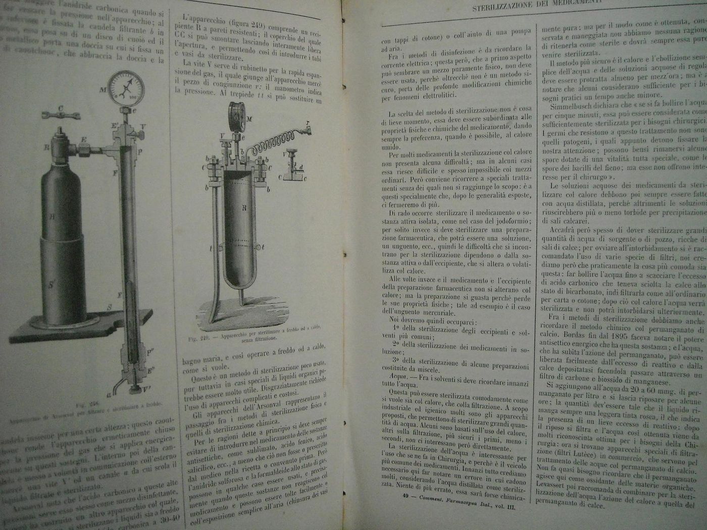 Commentario Farmacopea Italiana Di Icilio Guareschi, 1897 (6 Volumi)