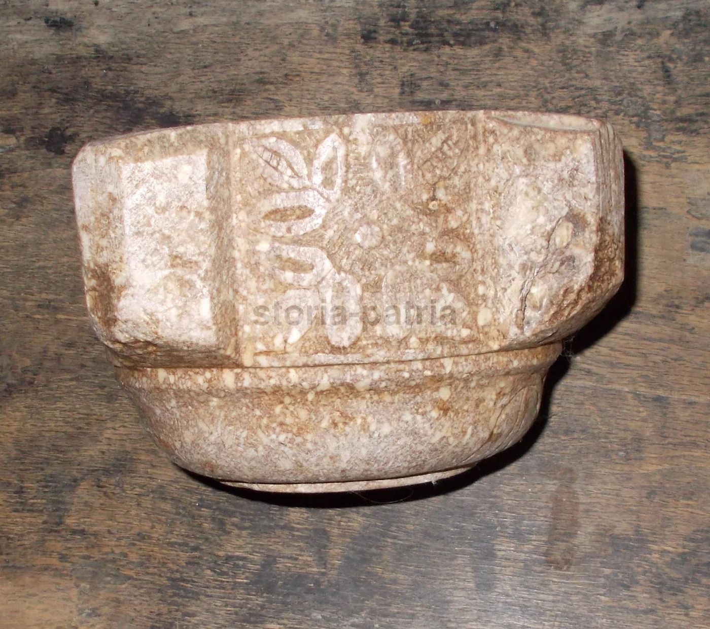 Antico Mortaio In Pietra Scolpito Xviii Xix Secolo Farmacia