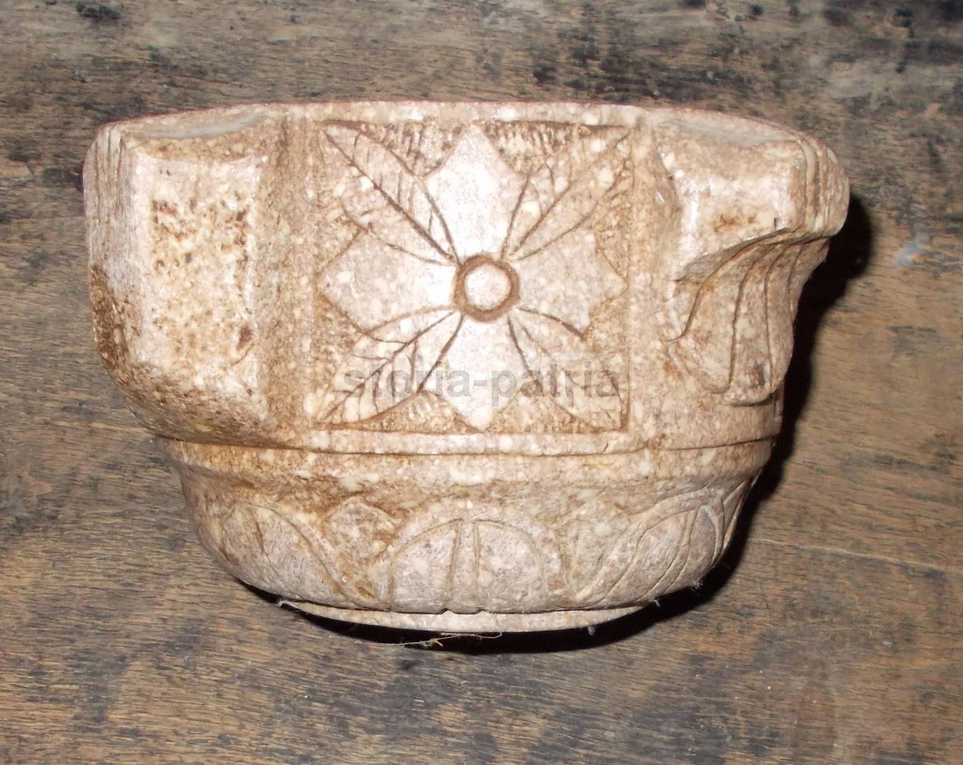 Antico Mortaio In Pietra Scolpito Xviii Xix Secolo Farmacia