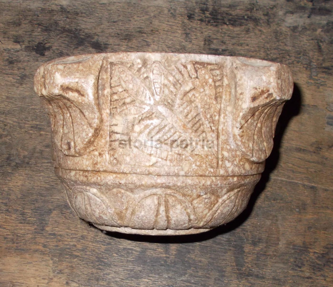 Antico Mortaio In Pietra Scolpito Xviii Xix Secolo Farmacia