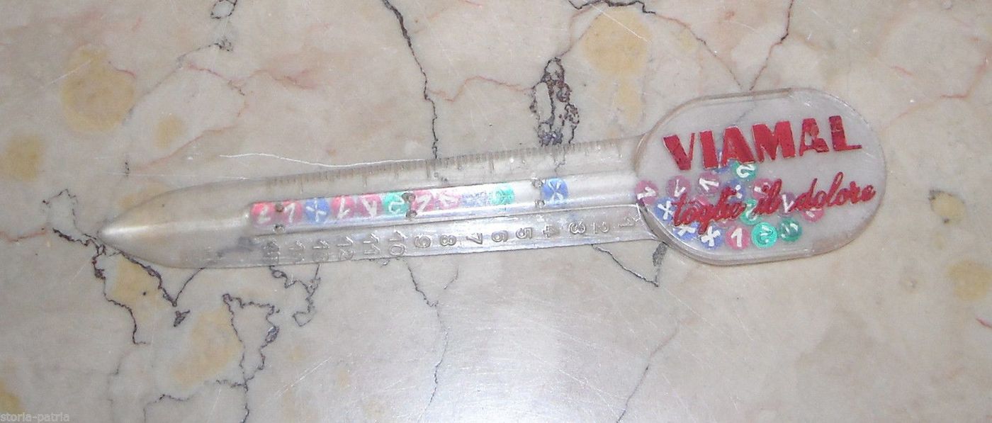 Sfogliacarte Pubblicitario Viamal Antidolorifico Con Gioco Numerico