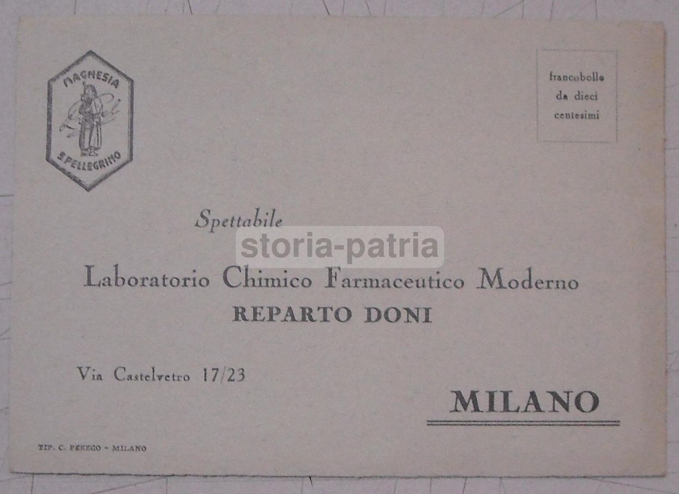 Pieghevole Pubblicitario Magnesia S. Pellegrino, Anni '30, Milano