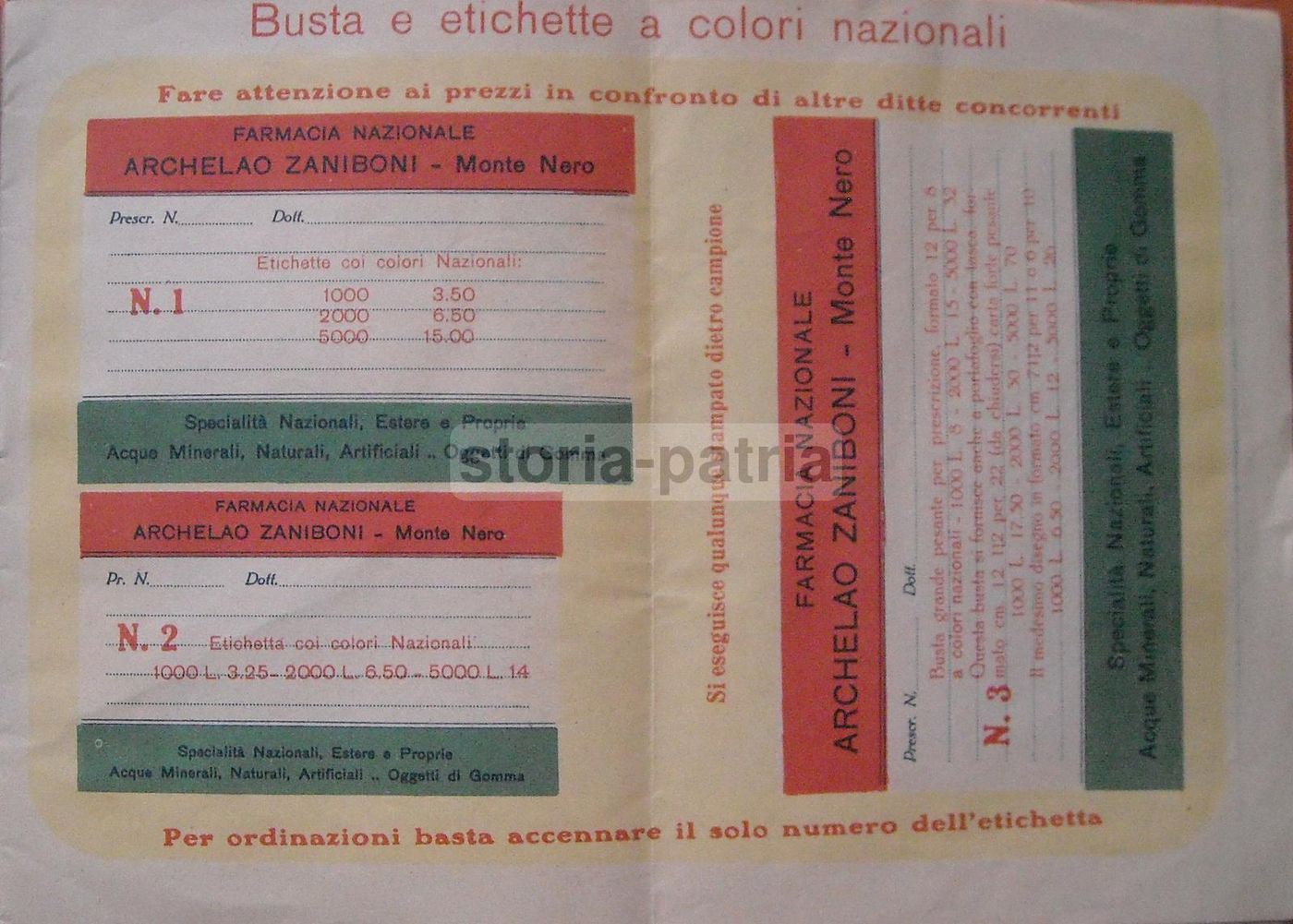 Etichette Farmacia Mantegazza, Bertinelli E Zaniboni, Stile Liberty, Anni 1910 1920