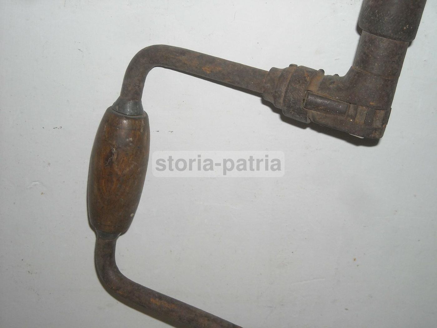 Antico Trapano Manuale In Ferro, Fine '800   Inizio '900