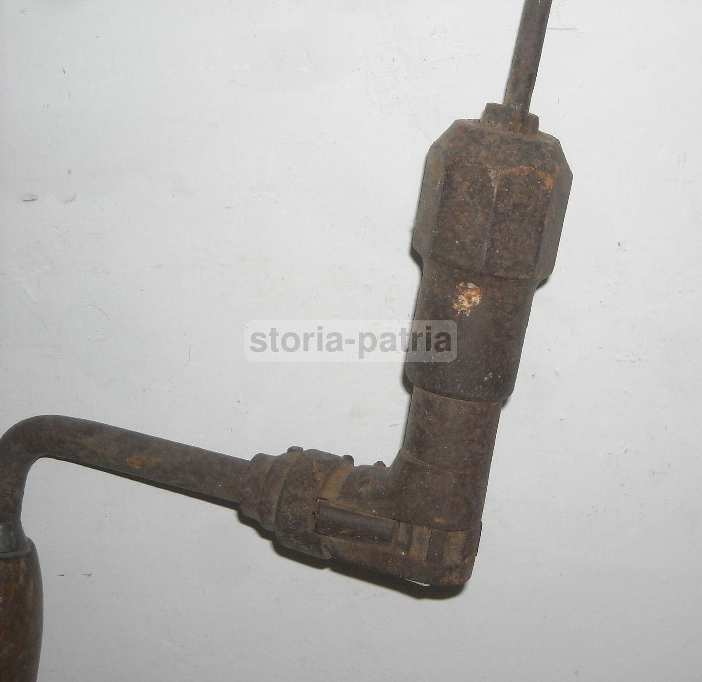 Antico Trapano Manuale In Ferro, Fine '800   Inizio '900