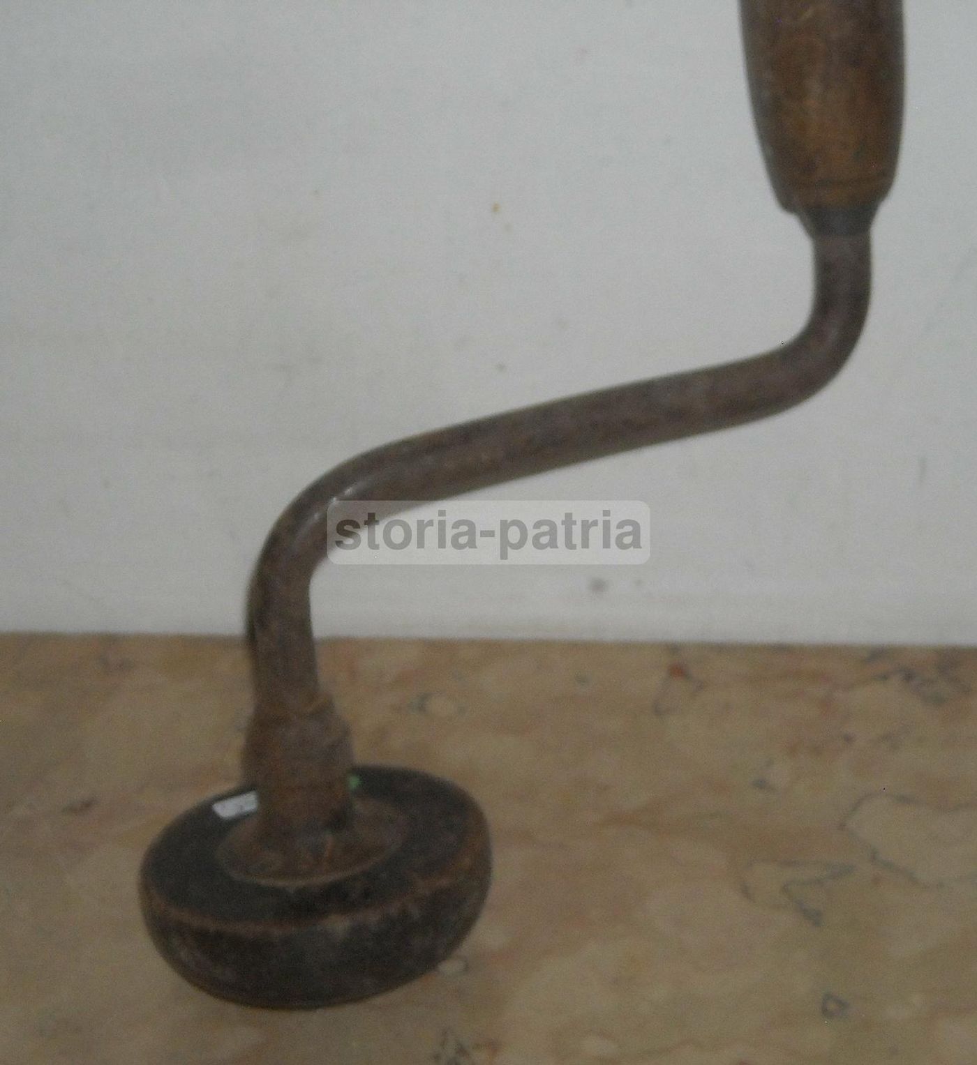 Antico Trapano Manuale In Ferro, Fine '800   Inizio '900