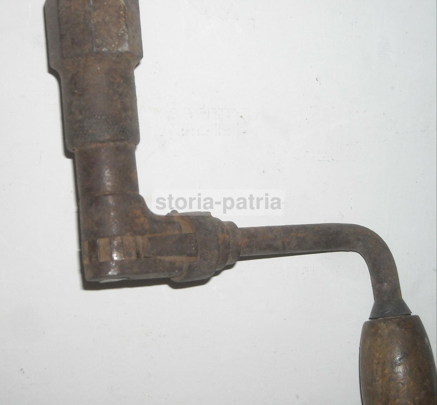 Antico Trapano Manuale In Ferro, Fine '800   Inizio '900
