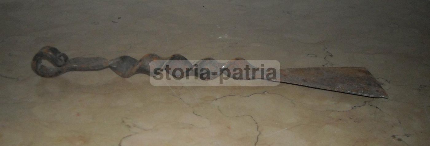 Antico Raschietto In Ferro Battuto Fine '800 Inizio '900 Da Collezione