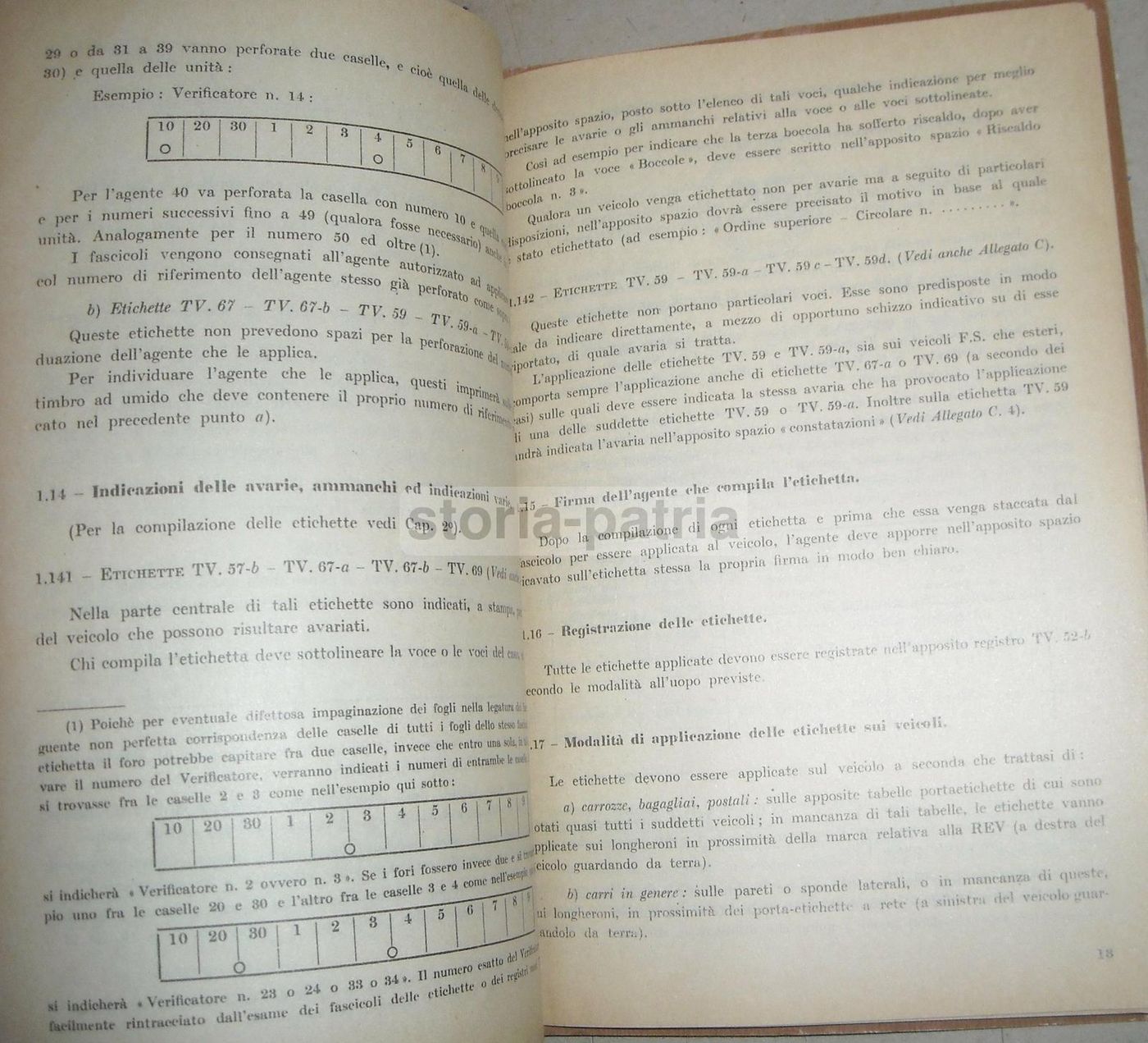 Manuale Ferrovie Dello Stato 1967   Etichette Segnalazione Vagoni