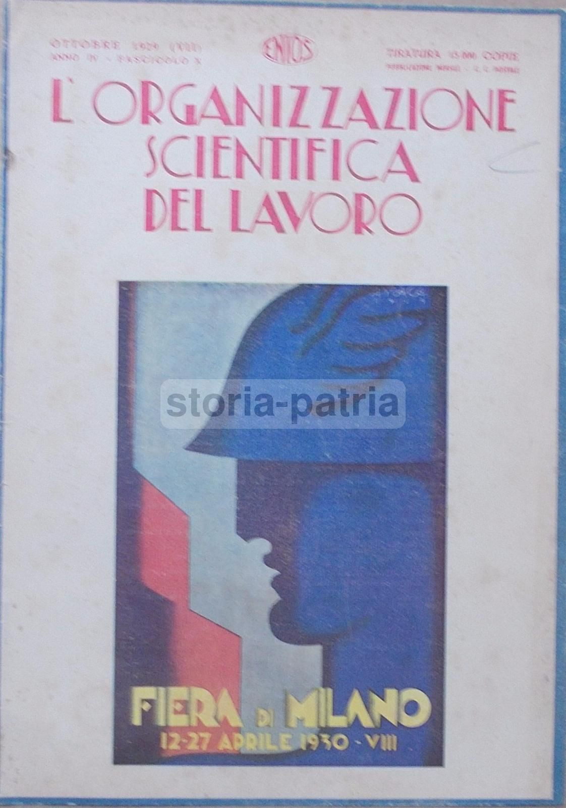 Fiera Di Milano 1930 Copertina Enios Calcolatrice Sundstrand
