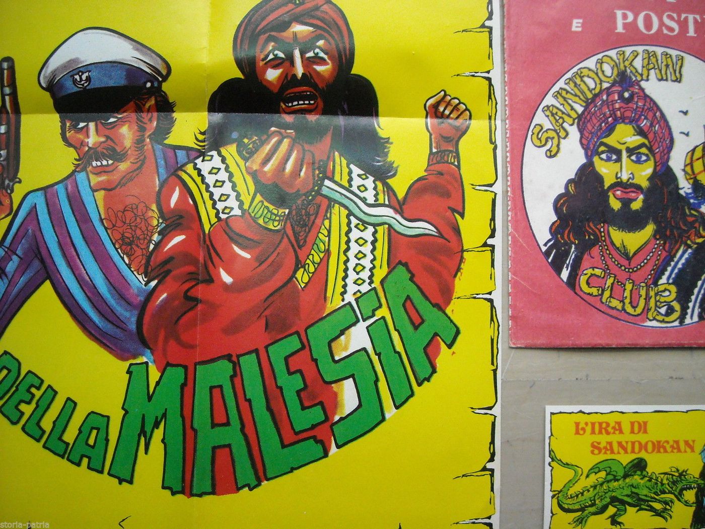 Figurina Adesiva E Poster Sandokan Club Pirati Della Malesia