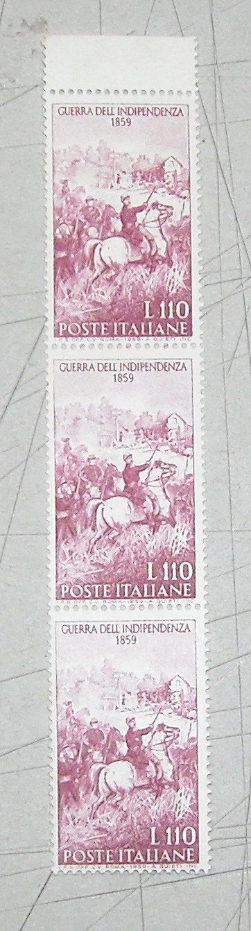 Francobolli Centenario Guerra d'Indipendenza 1859 Risorgimento 1959