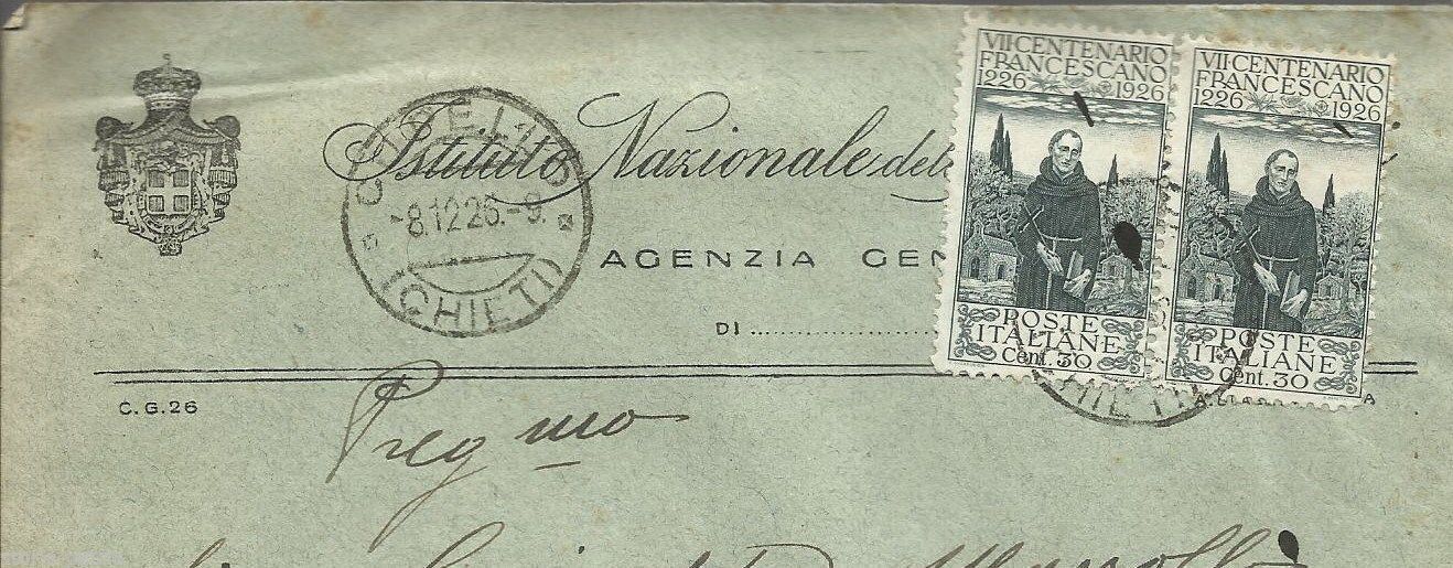 Busta Ina 1926, Centenario Francescano, Cupello, Chieti, Abruzzo