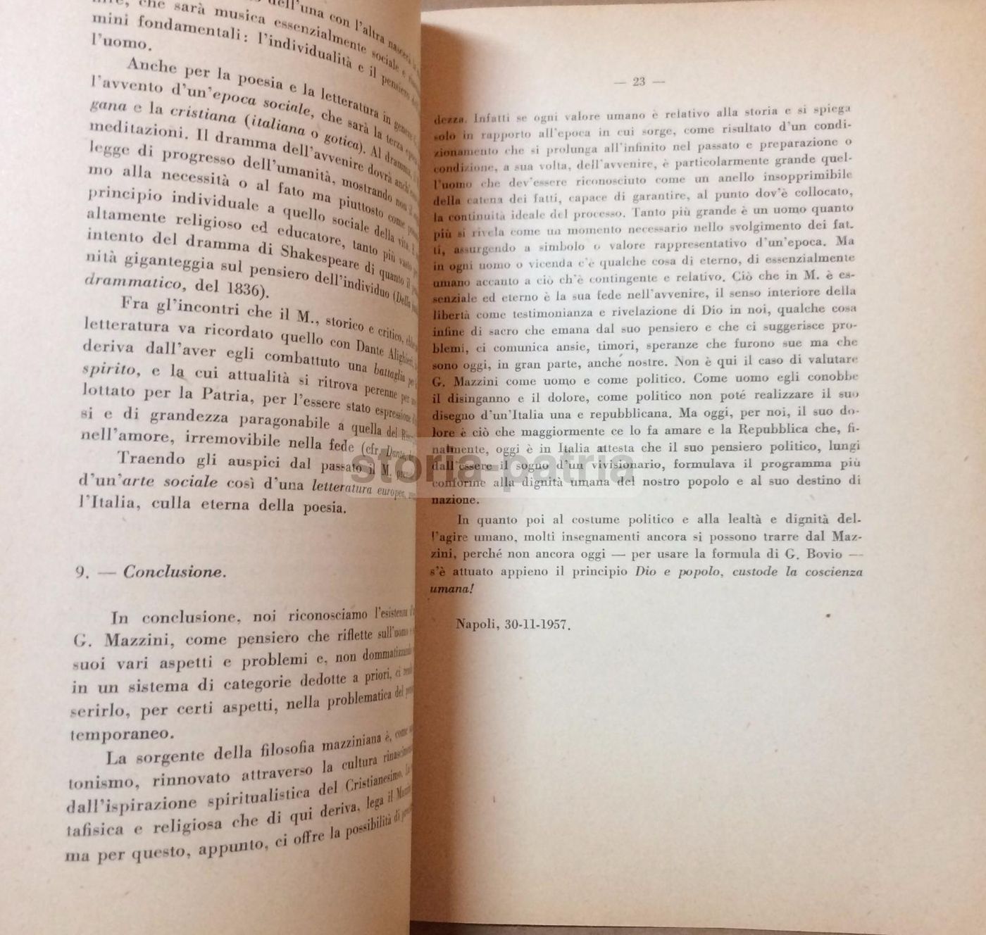 Platonismo E Cristianesimo In Mazzini Di Cleto Carbonara, 1958
