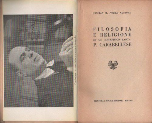 Filosofia E Religione In Un Metafisico Laico: P. Carabellese, 1951