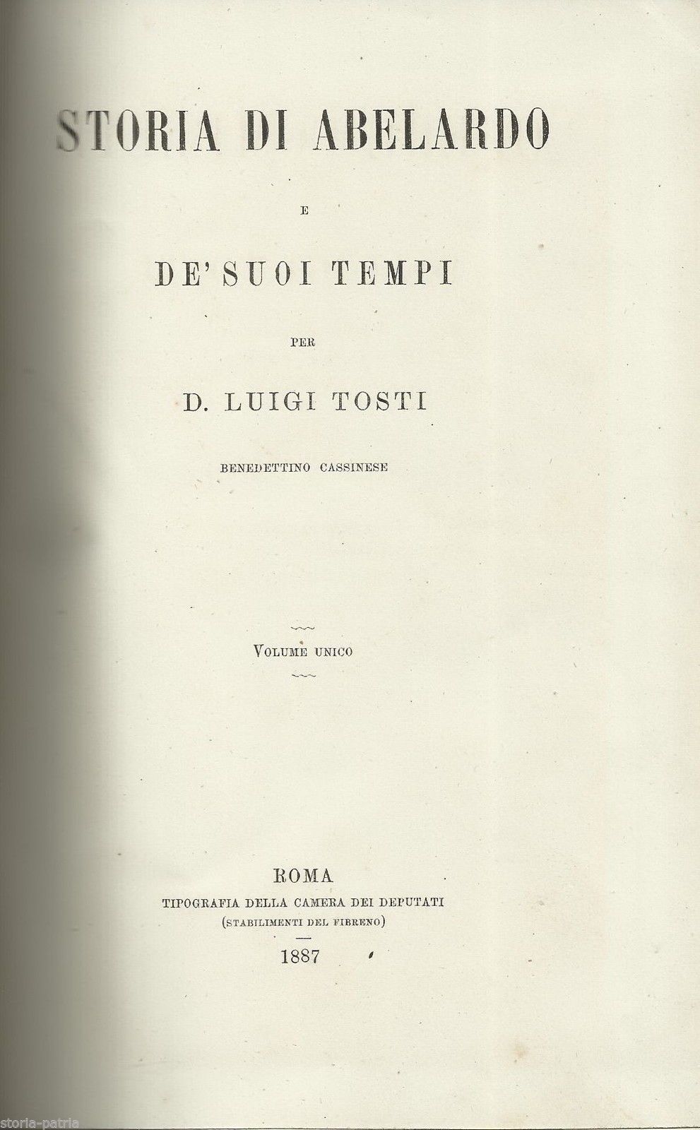 Storia Di Abelardo E De' Suoi Tempi Di Luigi Tosti (1887)