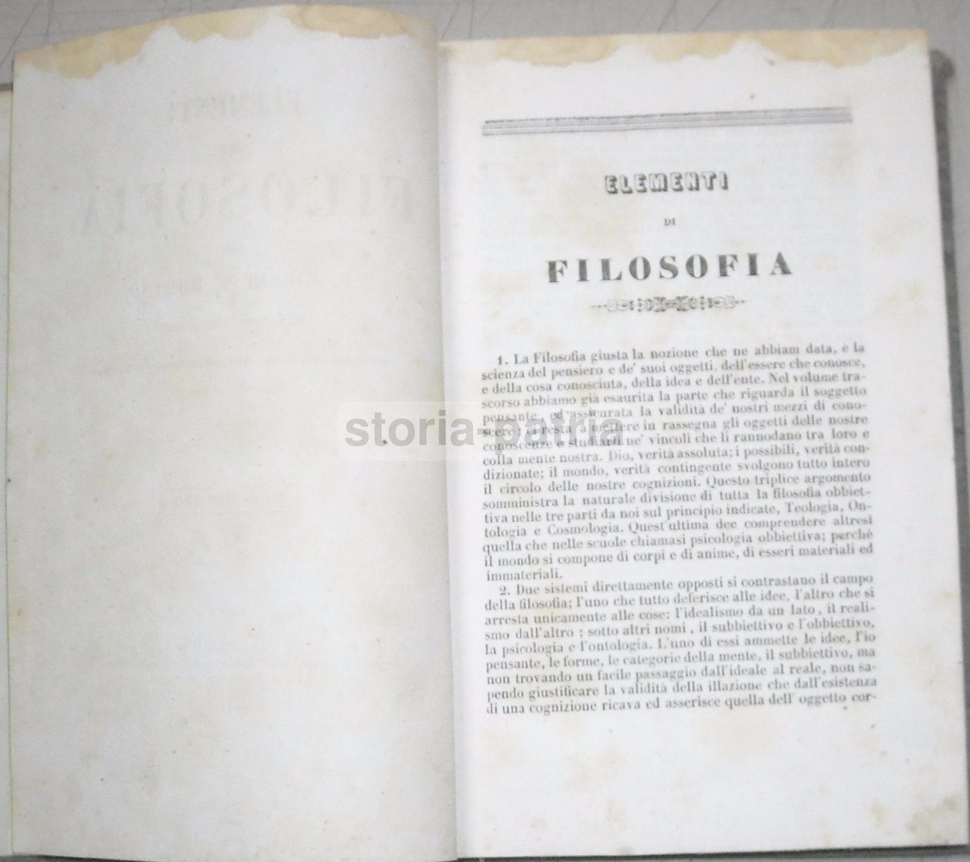 Elementi Di Filosofia Giuseppe Romano Palermo, Virzì, 1853
