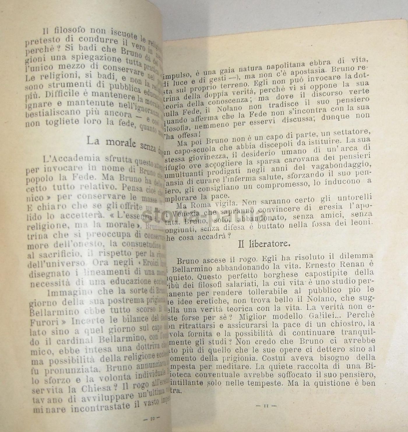 Giordano Bruno: Il Significato Del Suo Martirio, Arturo Labriola 1910