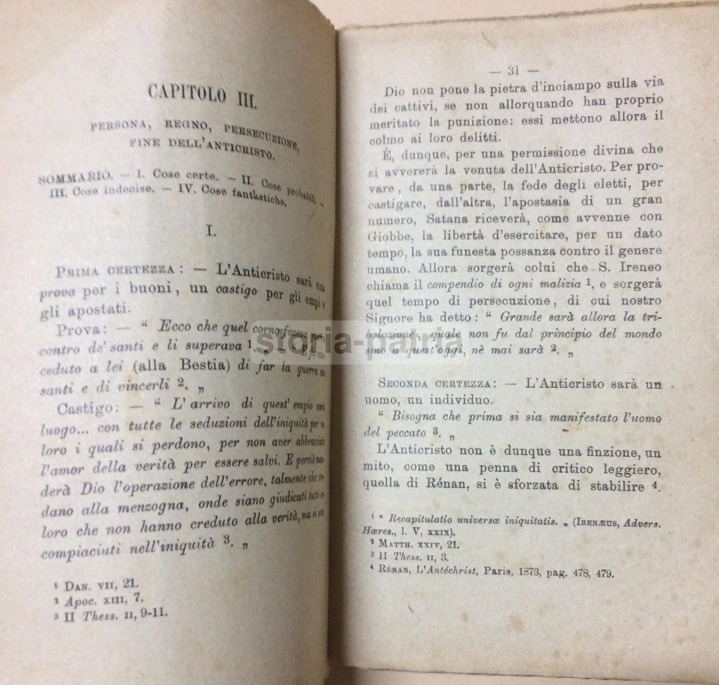 L'Anticristo Di Agostino Lemann, Marietti 1919, Cervognano