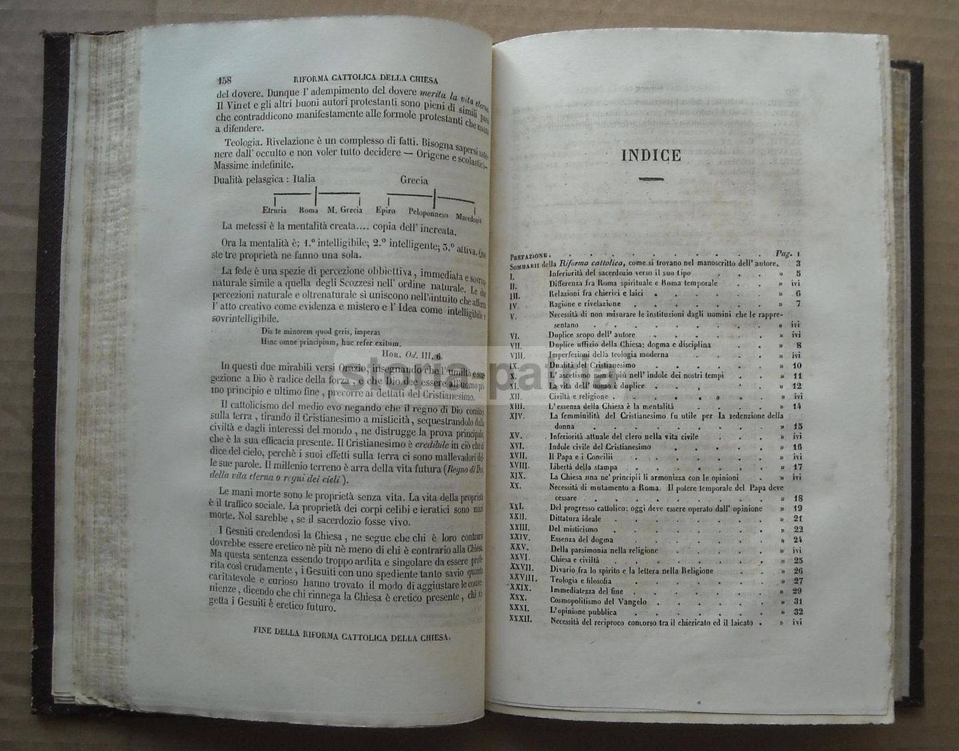 Gioberti: Della Riforma Cattolica Della Chiesa E Della Filosofia Della Rivelazione (1860 1861)