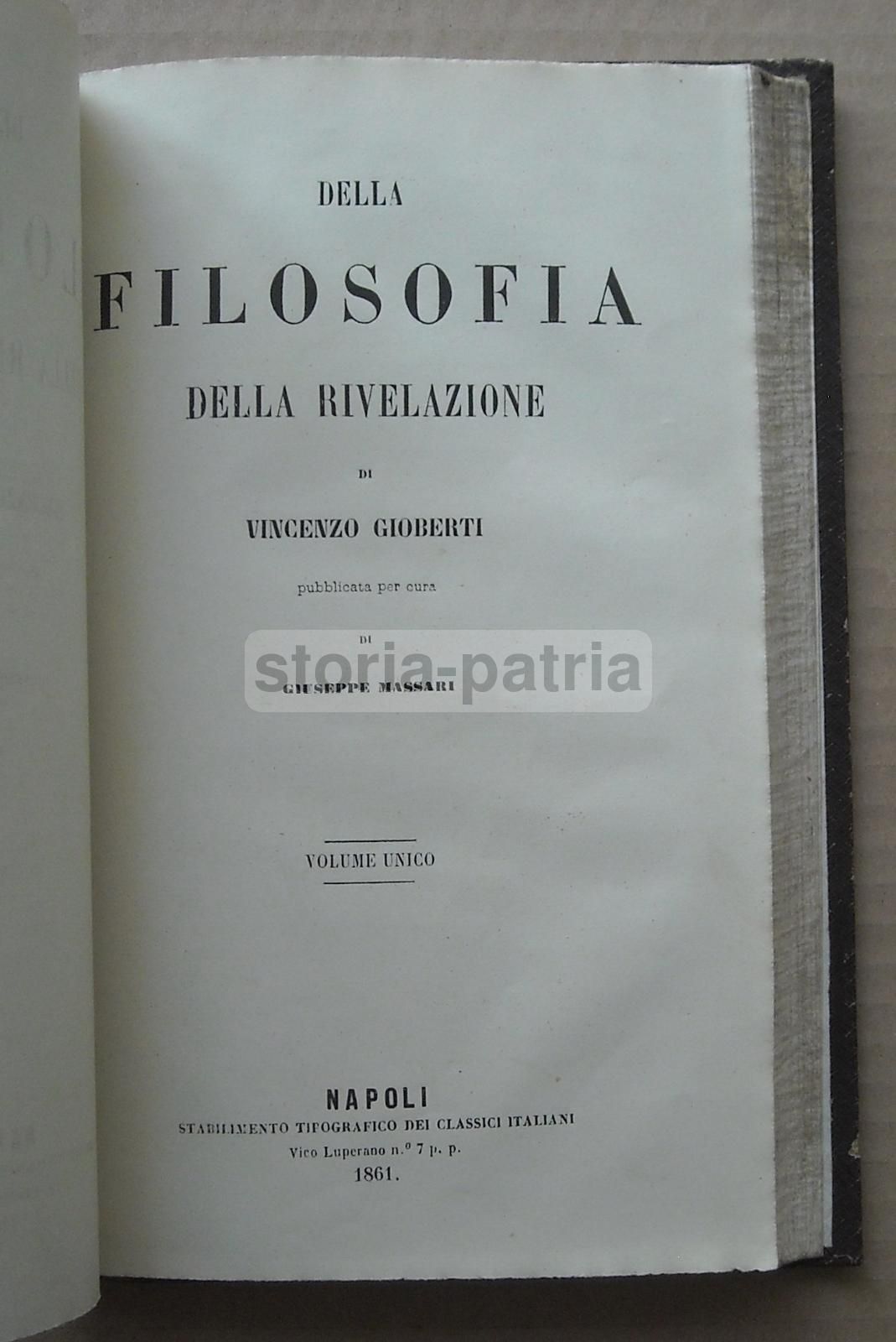 Gioberti: Della Riforma Cattolica Della Chiesa E Della Filosofia Della Rivelazione (1860 1861)